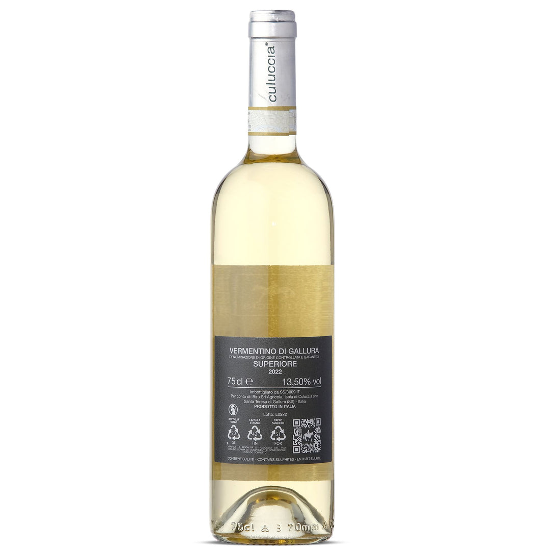 WINES DONNA STE' VERMENTINO DI GALLURA DOCG SUPERIORE 2022 White Wine 75CL Dressed Front (jpg Rgb)	